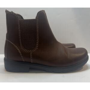 Eastland Baja Chelsea Ankle Boots Womens 7M Brown Slip On Comfort